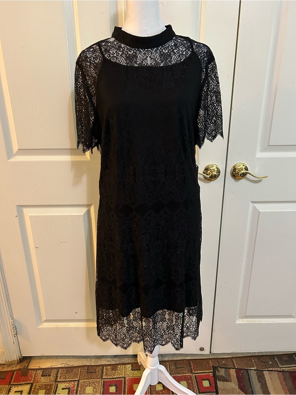 NWT Kenzie black lace dress, XL